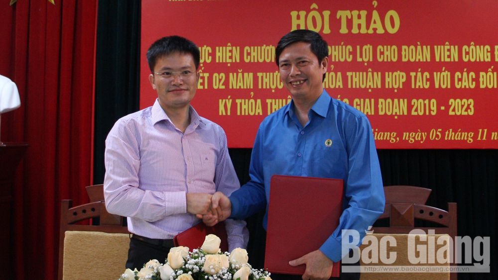 Thỏa thuận hợp tác giữa LĐLĐ tỉnh Bắc Giang và Ngân hàng TMCP Công thương Việt Nam