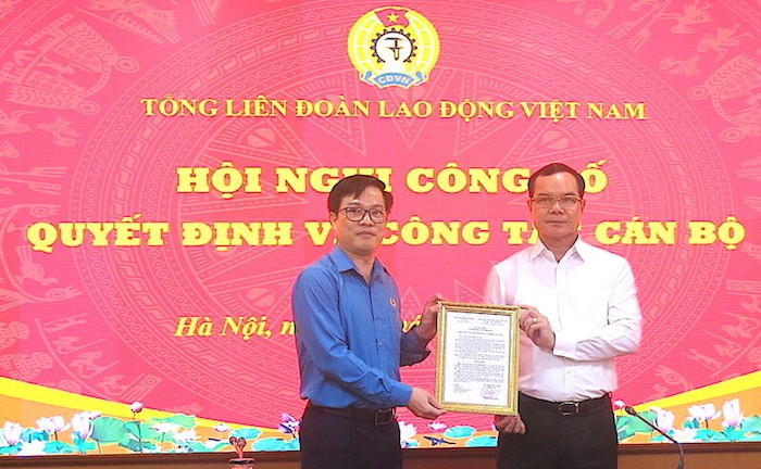 Ông Vũ Minh Tiến được bổ nhiệm làm Trưởng Ban Chính sách - Pháp luật Tổng Liên đoàn Lao động Việt...