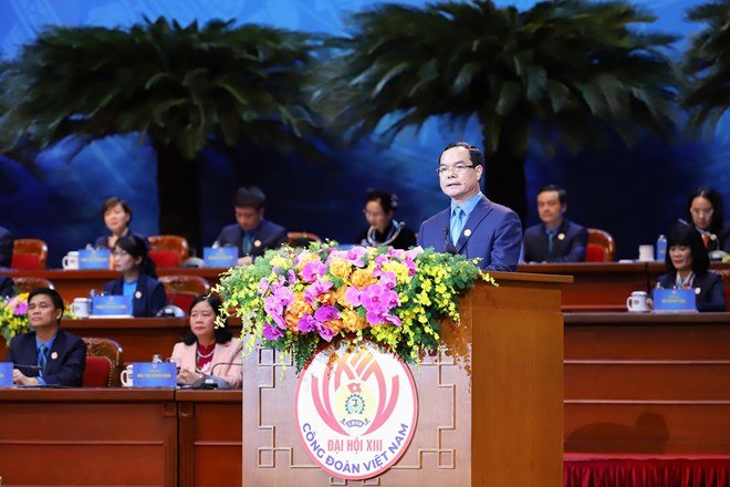 Toàn văn bài phát biểu của ông Nguyễn Đình Khang - Ủy viên Trung ương Đảng, Chủ tịch Tổng LĐLĐVN