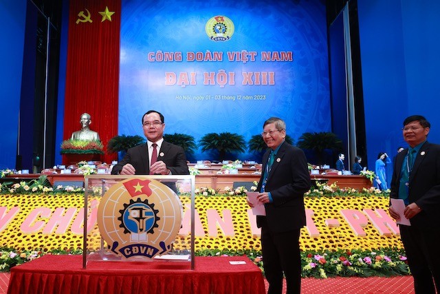 Danh sách 168 người trúng cử Ban Chấp hành Tổng LĐLĐ Việt Nam khóa XIII