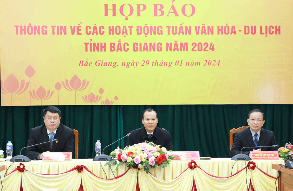 Bắc Giang tổ chức họp báo thông tin về các hoạt động Tuần Văn hóa - Du lịch tỉnh năm 2024
