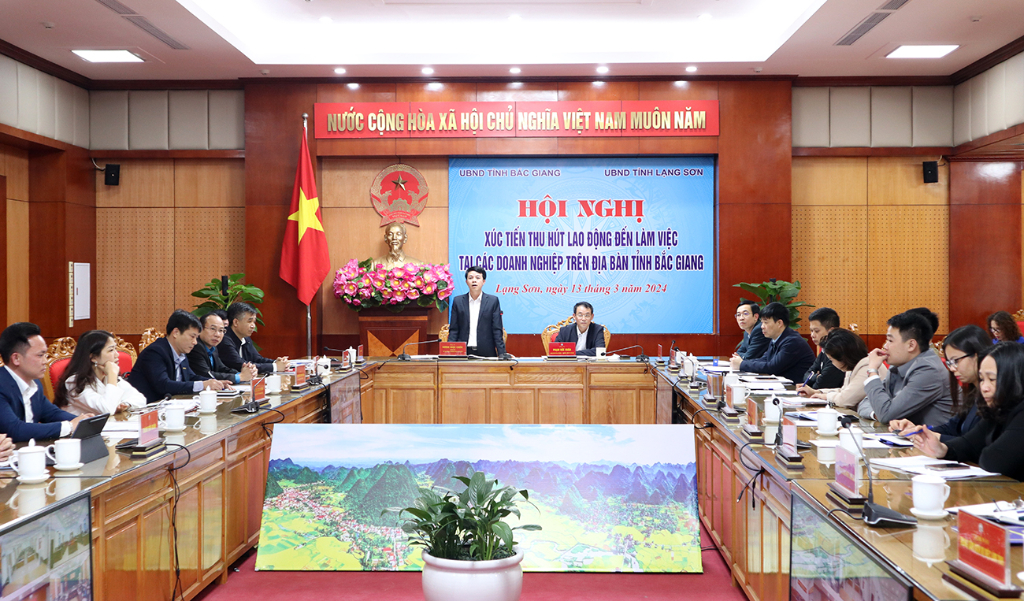 Hội nghị xúc tiến thu hút lao động tỉnh Lạng Sơn đến làm việc tại các doanh nghiệp trên địa bàn...