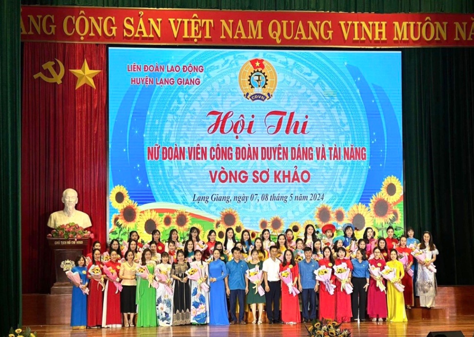 Lạng Giang: 49 thí sinh tham dự Vòng sơ loại Hội thi “ Nữ đoàn viên  công đoàn duyên dáng và tài...
